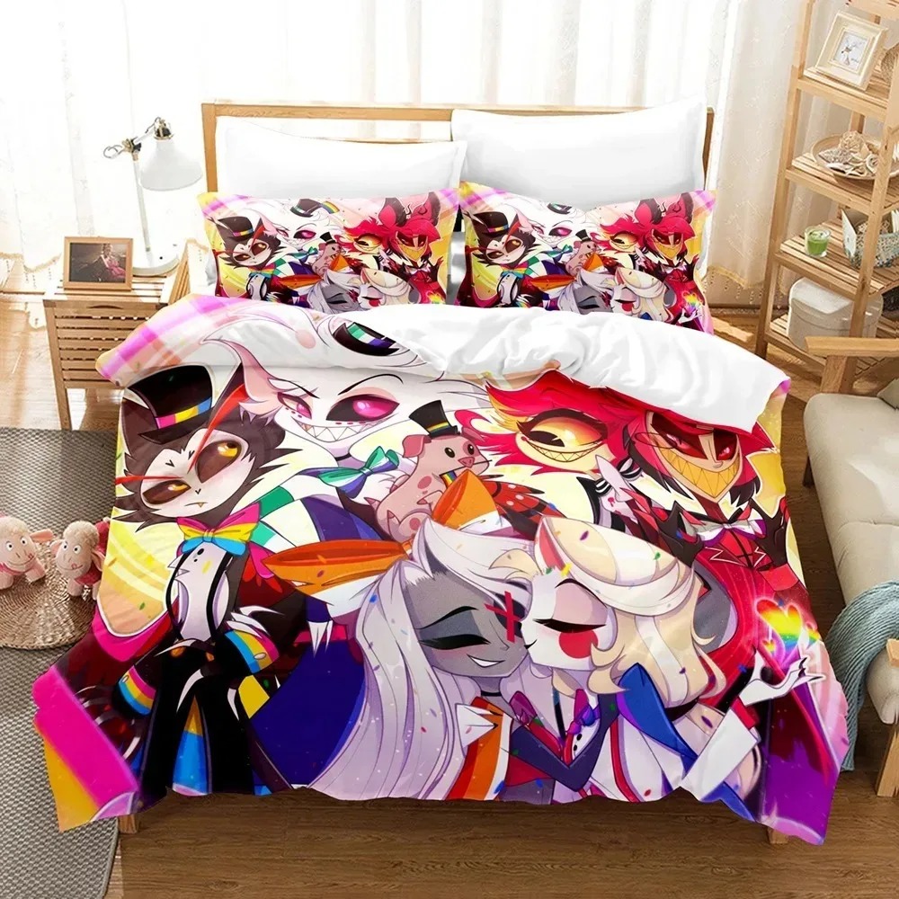 Home Textiles Classic Fashion - Fashion Cartoon Hazbin Hotel Bedding Set