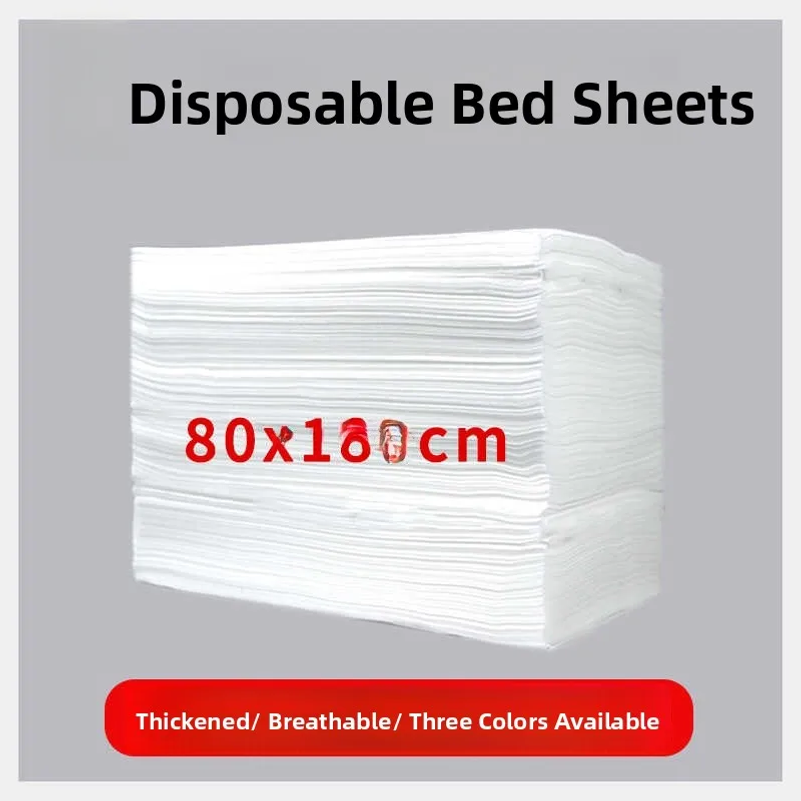 Mattress Protector Waterproof - 100Pcs Disposable Thick Non-woven Bed Cover