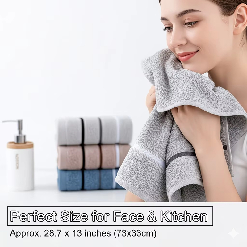 1 Pack Premium Soft Absorbent  - đánh giá và giá Home Textiles Face Towel