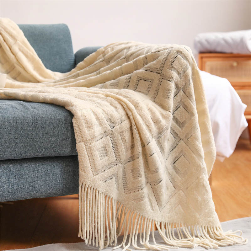Chăn Cho Giường Bắc Âu Dệt Kim - đánh giá và giá Throw Blanket Chunky Knit