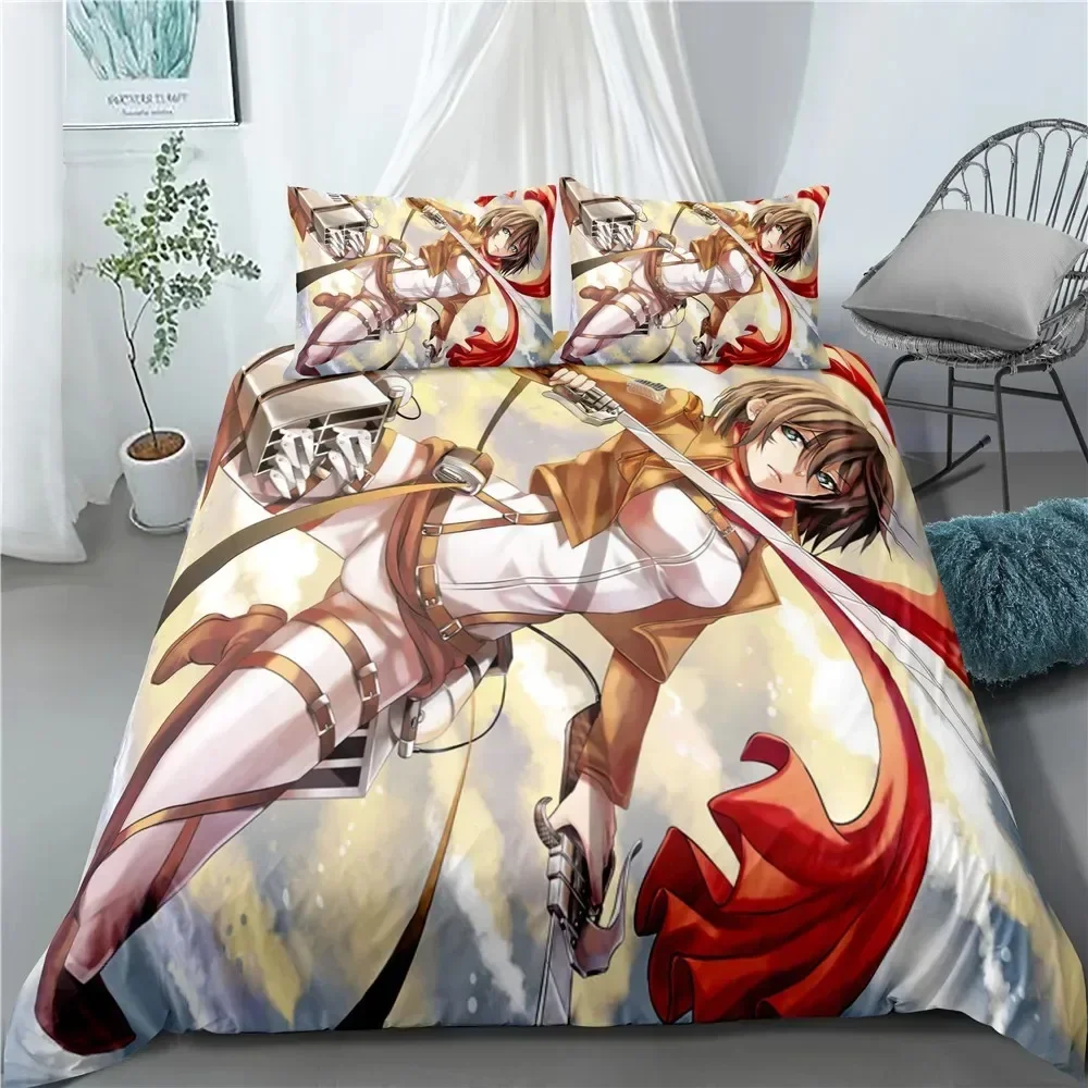 Fashion Anime Attack on Titan  - đánh giá và giá Home Textiles Classic Fashion