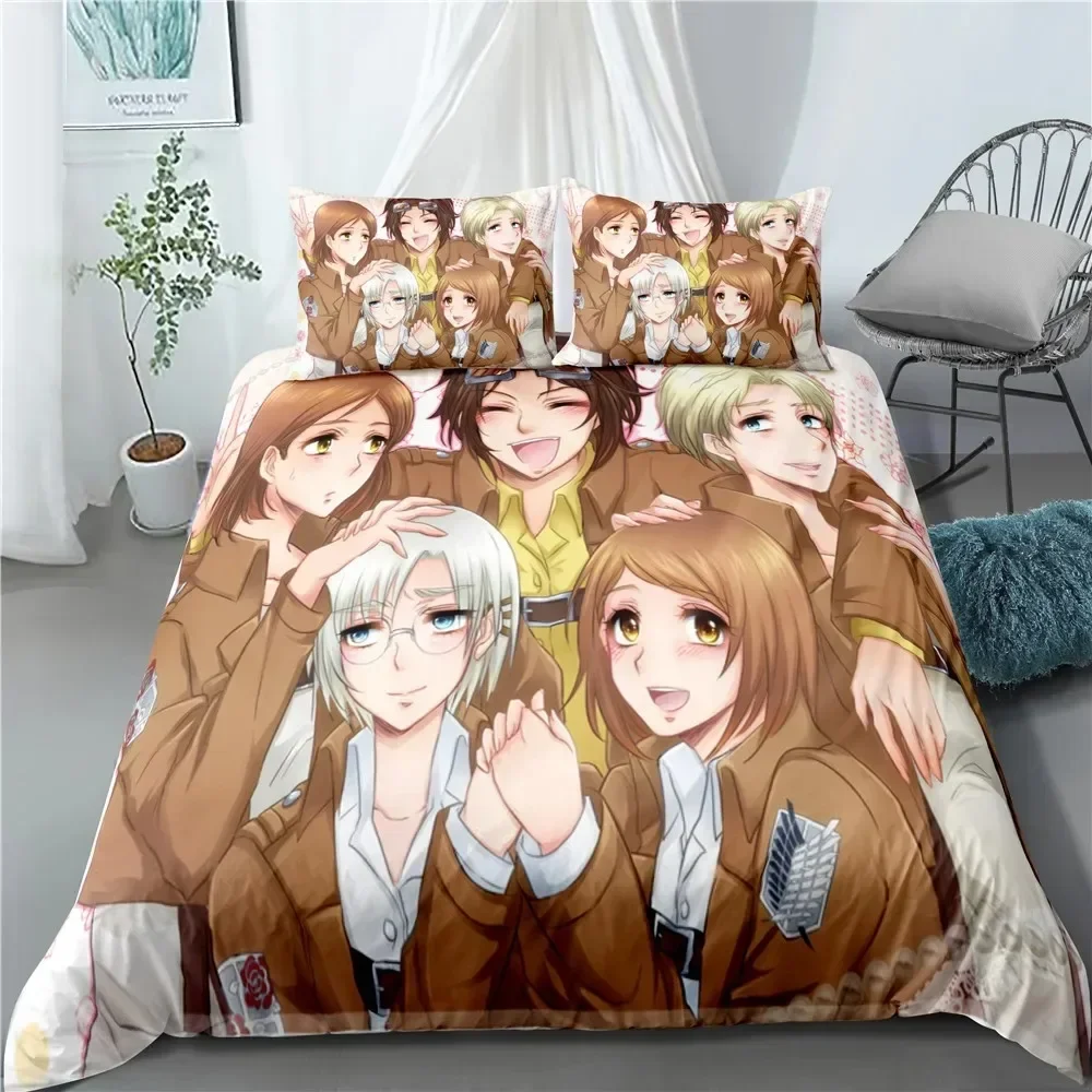 Fashion Anime Attack on Titan  - đánh giá và giá Home Textiles Classic Fashion