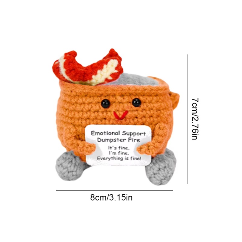 Handmade Crochet Dumpster Fire - đánh giá và giá Home And Textiles Today