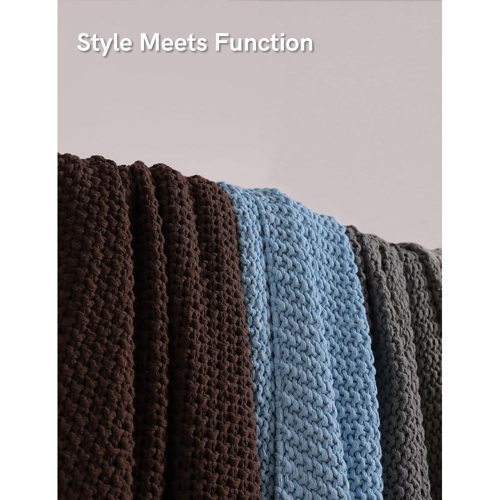 Chunky Cotton Knit Throw Blank - đánh giá và giá Throw Blanket Chunky Knit