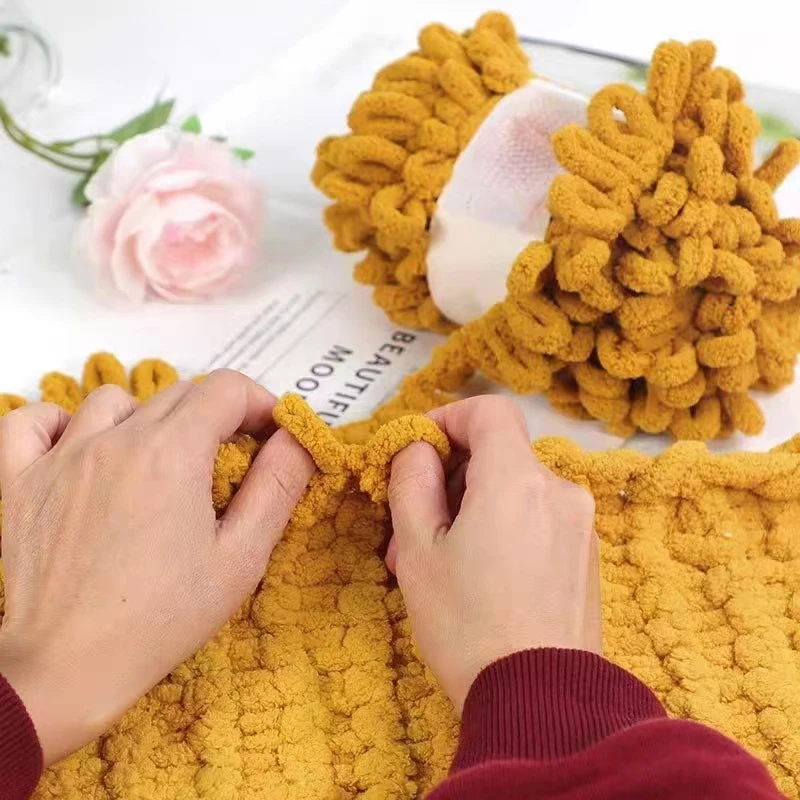 100g/Ball Finger Loop Yarn Thr - đánh giá và giá Throw Blanket Chunky Knit