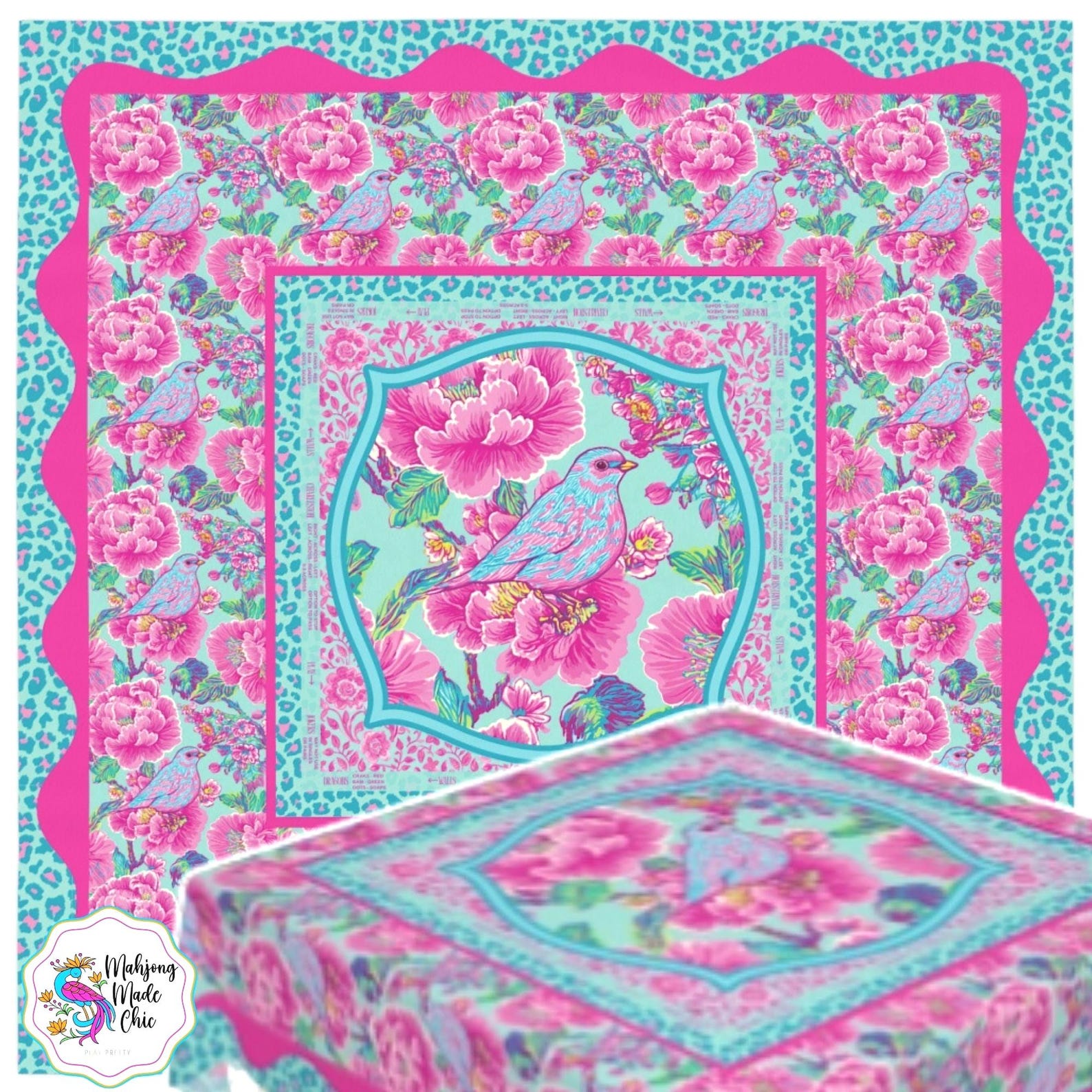 Pink Mahjong Game Night Instru - đánh giá và giá Home Textiles Direct