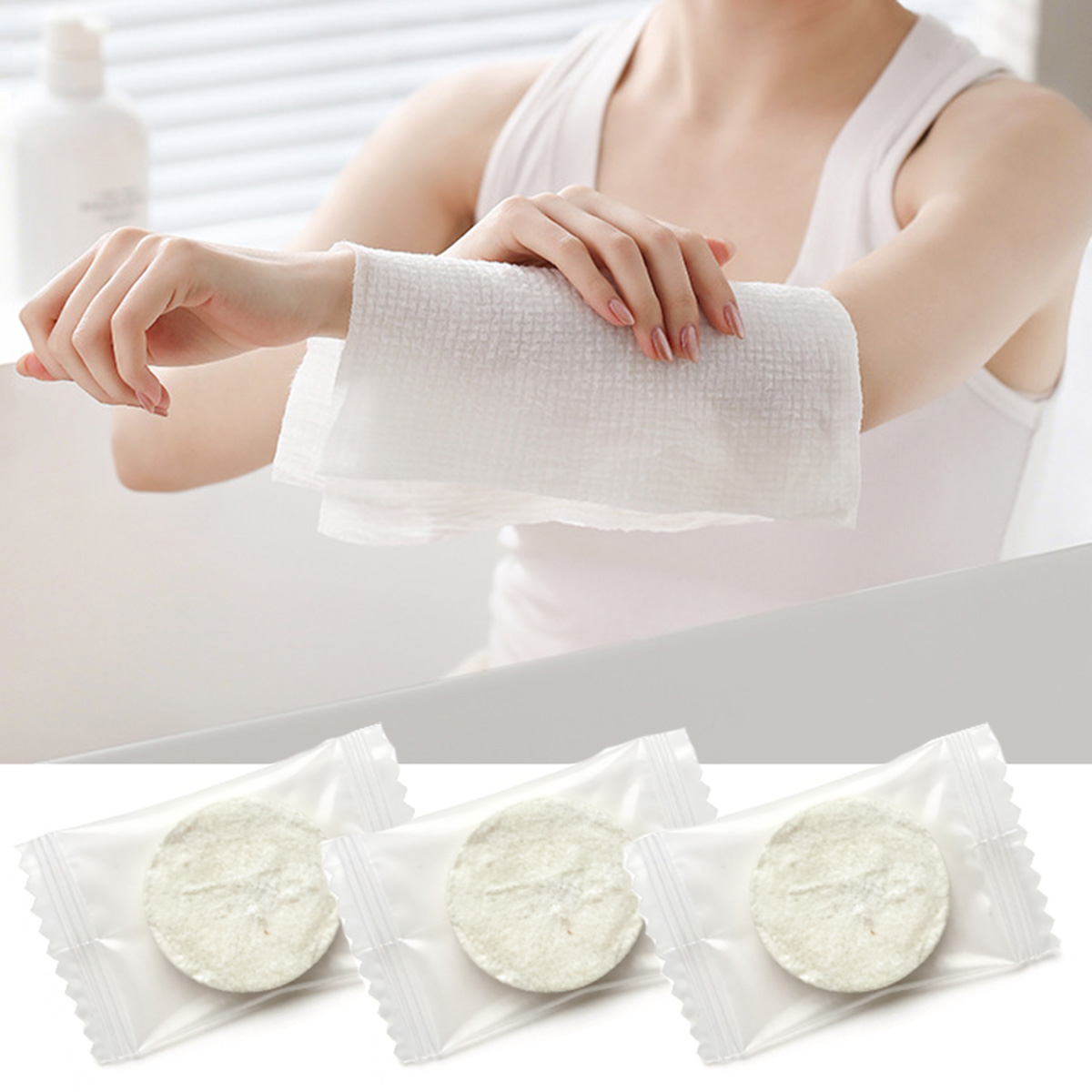 100Pcs Portable Compressed Tow - đánh giá và giá Home Textiles Face Towel