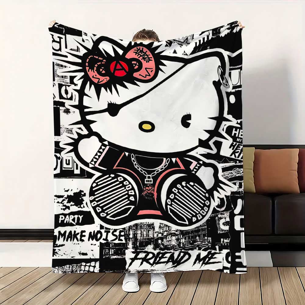 Kawaii Cat Hellos Warm Blanket - đánh giá và giá Bed Sheet Microfiber