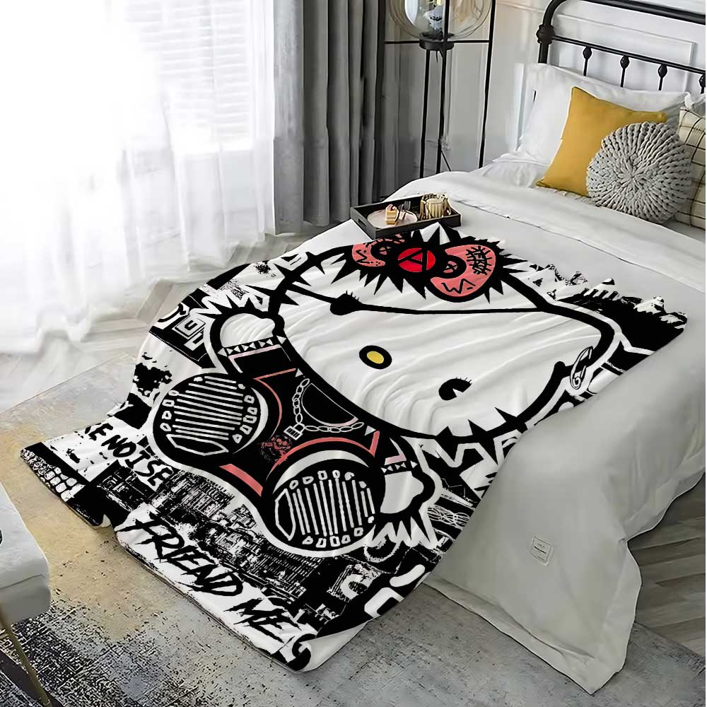 Kawaii Cat Hellos Warm Blanket - đánh giá và giá Bed Sheet Microfiber