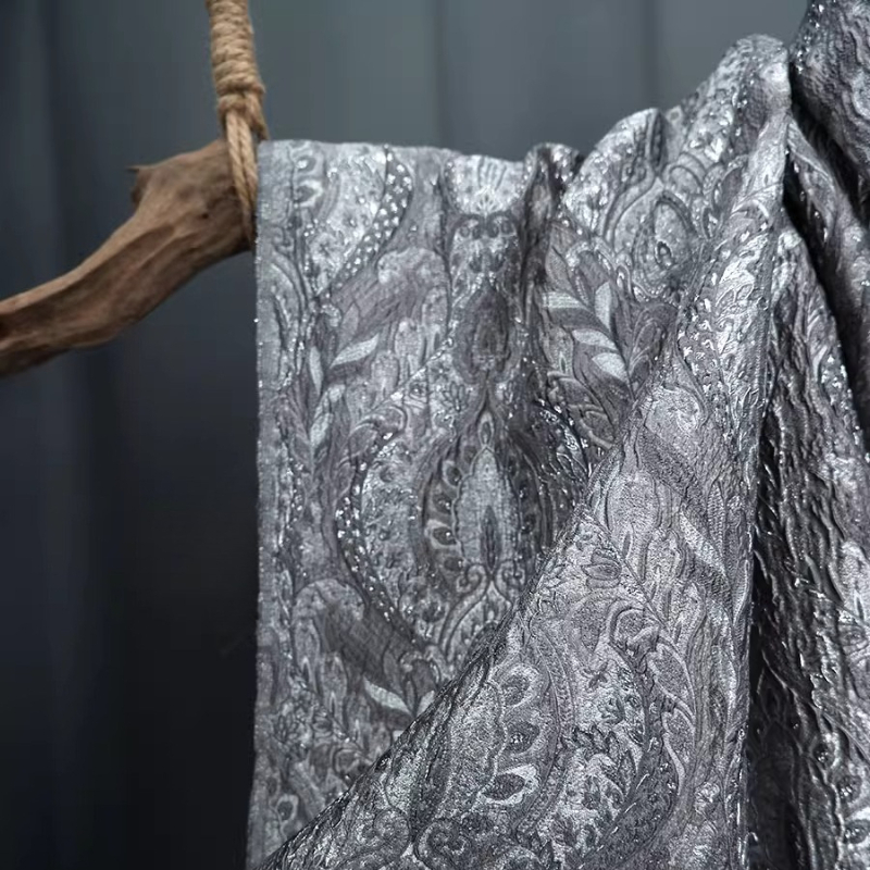 Gray Court Style Shiny Jacquar - đánh giá và giá Home Textiles Design