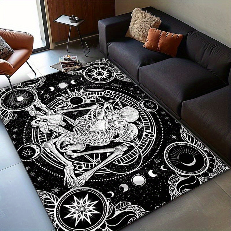 Elegant Skeleton Dance Rug - G - đánh giá và giá Home Textiles Design