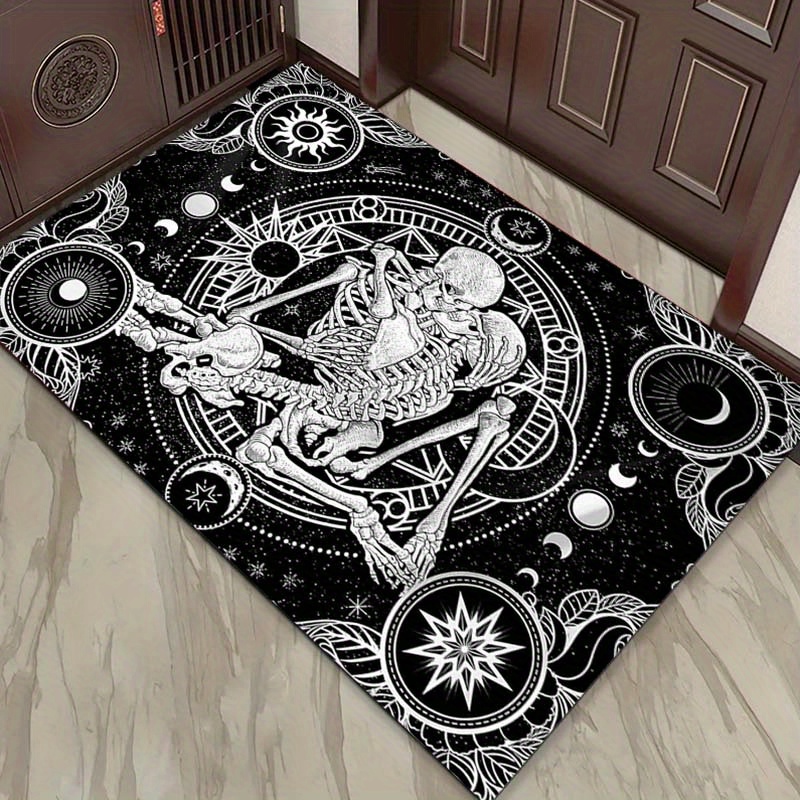 Elegant Skeleton Dance Rug - G - đánh giá và giá Home Textiles Design