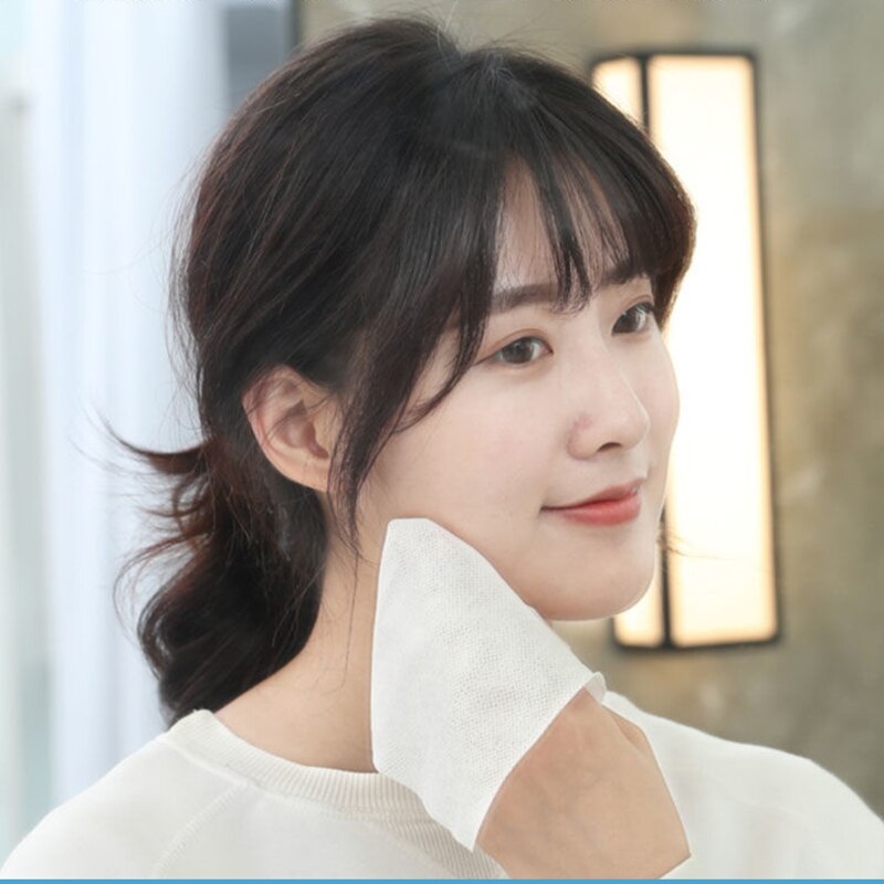 Bơm 100 dày dùng một lần khăn  - đánh giá và giá Home Textiles Face Towel